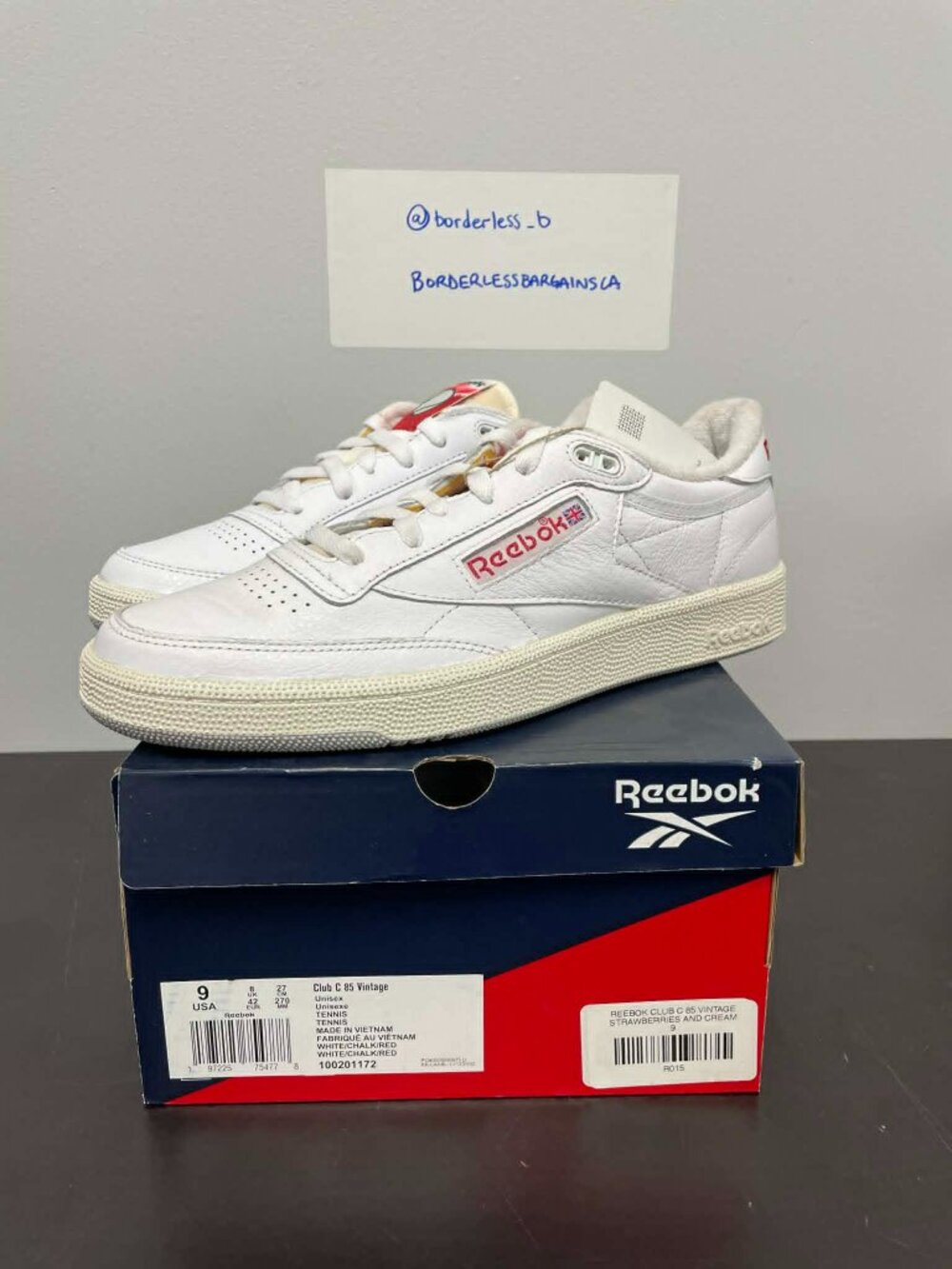 Men's Reebok Club C 85 Vintage Strawberries and Cream (100201172) (Unisex)